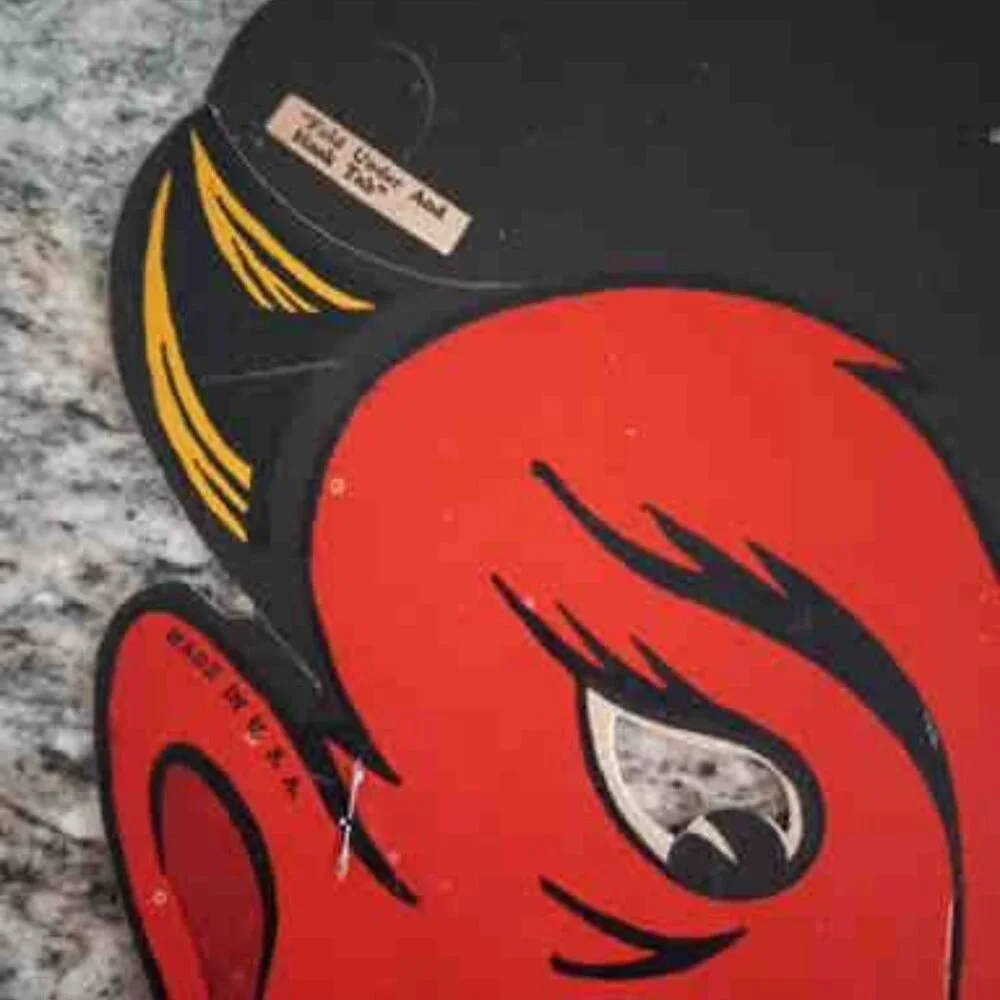 vintage El Diablo Halloween Mask